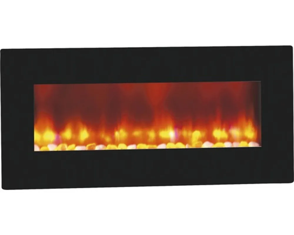 Casa Padrino luxury LED camino a parete nero 98 x 45 cm - camino elettrico a parete Sonderaktion