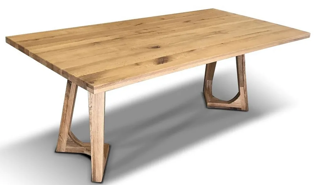 Geprüft Casa Padrino tavolo da pranzo in legno massello in un autentico aspetto rustico - Diversi Colori e Dimensioni - Mobili da sala da pranzo in legno massello - Mobili da Cucina Rustici