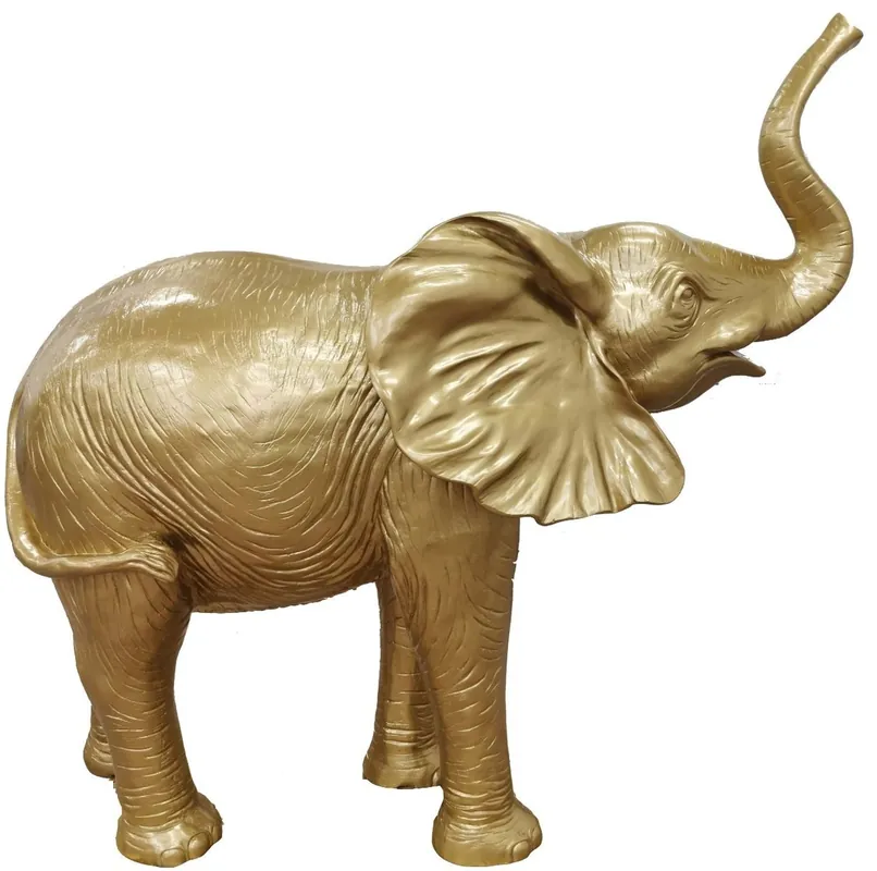 Meistverkauft Casa Padrino figura decorativa di design elefante oro 160 x A. 160 cm - Enorme scultura scultura - Decorazione giardino