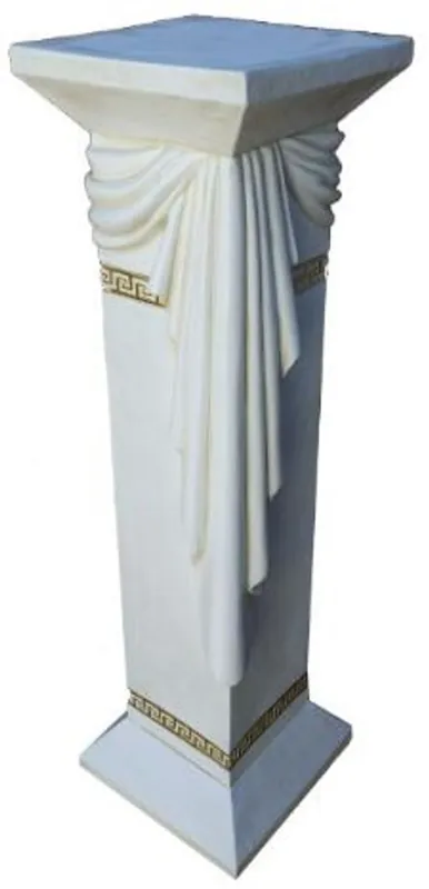 Casa Padrino pilastro barocco bianco A. 99 cm - Nobile pilastro decorativa - Accessori Decorativi Angebot
