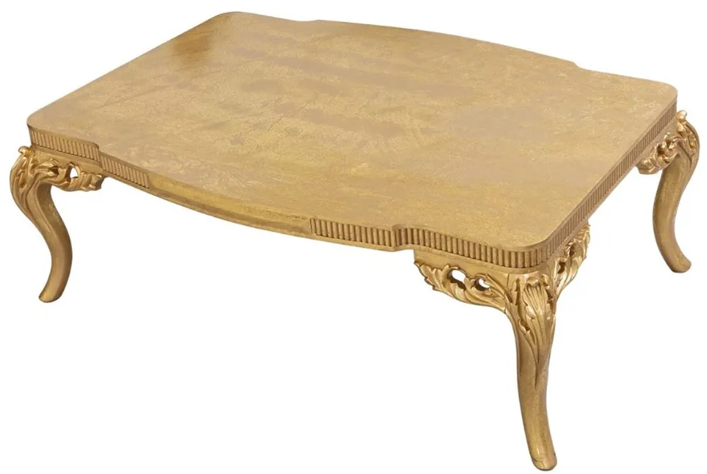 Casa Padrino tavolo soggiorno barocco di lusso oro 120 x 86 x A. 45 cm - Tavolo da salotto magnifico - Mobili da Soggiorno in Stile Barocco Neu