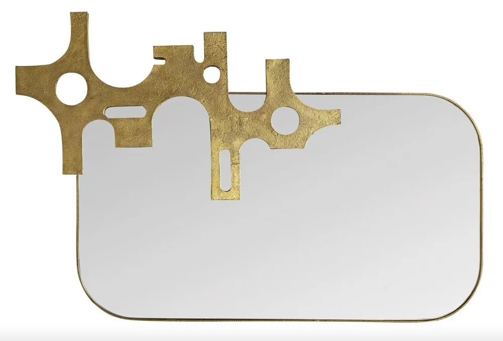 Specchio di design di lusso Casa Padrino bronzo - aspetto oro 81 x 54 cm - Art Design Billig