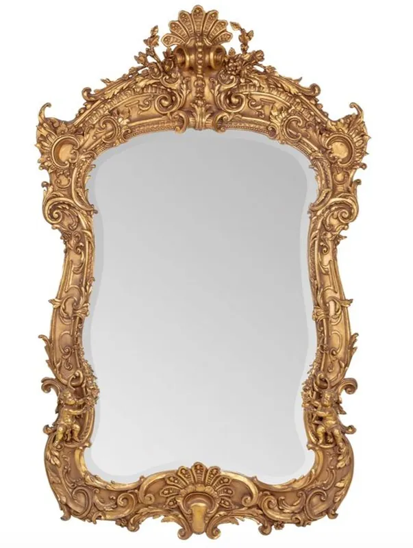 Specchio barocco ornato Casa Padrino oro 188 x 120 cm con motivi angelo - stile antico - versione pesante Jetzt Bestellen