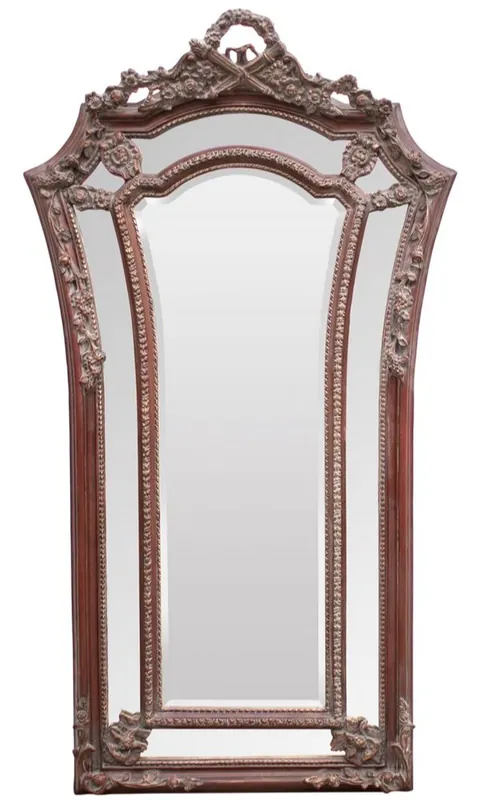Casa Padrino specchio da parete barocco marrone rossiccio 115 x H. 207 cm - Specchio Stile Barocco Kracherpreis