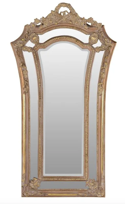Casa Padrino specchio da parete barocco marrone / oro 115 x H. 207 cm - specchio in stile barocco mobili in stile antico Begrenztes Angebot
