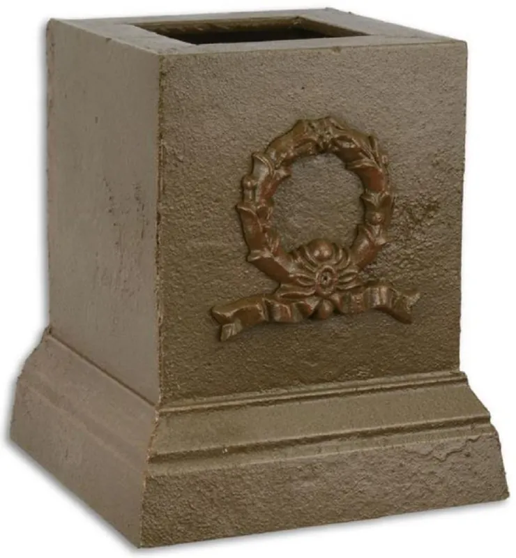 Casa Padrino piedistallo decorativa barocco marrone 17,1 x 17,1 x A. 19,8 cm - Base in ghisa in stile barocco - Accessori Decorativi Barocchi Top-Angebot