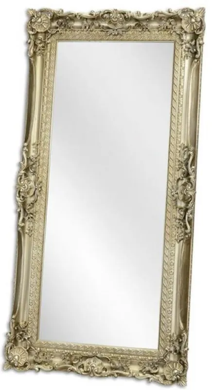 Casa Padrino specchio barocco argento 88 x H. 178 cm - Specchio guardaroba - Specchio soggiorno - Specchio da parete magnifico in stile barocco Mega-Angebot