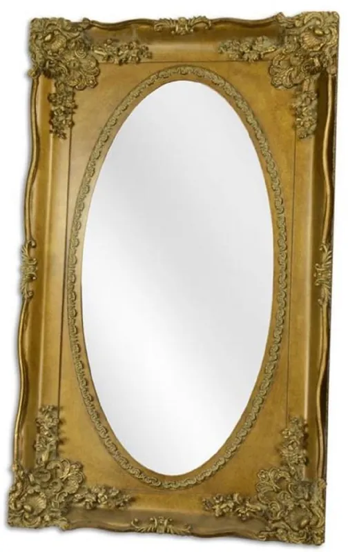 Sale Casa Padrino specchio barocco oro 94 x A. 154,5 cm - Specchio ovale da parete magnifico in stile barocco