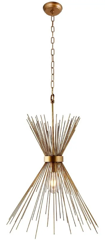 Sonderangebot Casa Padrino lampada a sospensione di lusso oro antico Ø 40 x A. 50 cm - Elegante lampada a sospensione in acciaio inossidabile - Luci di Lusso