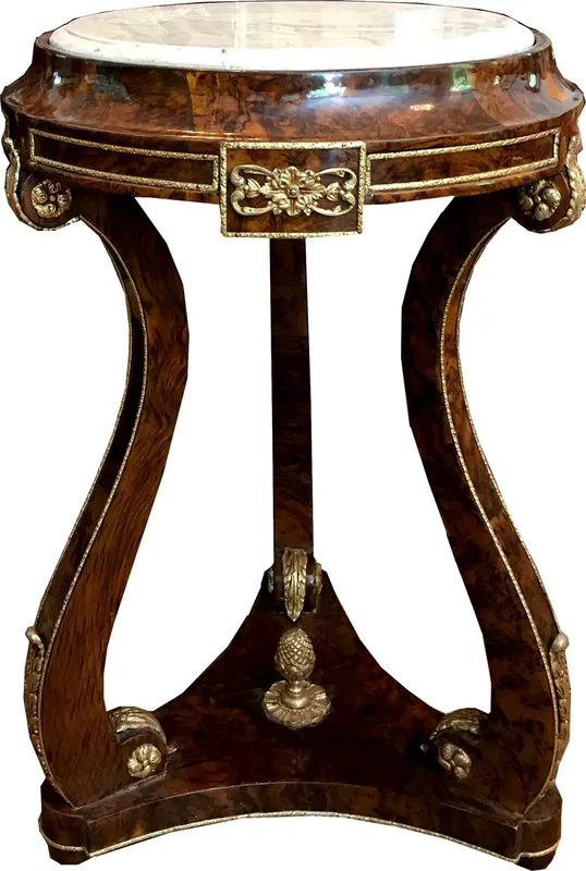 Bestseller Tavolino barocco Casa Padrino mogano / bronzo H70 x 45cm - tavolo in stile Luigi XVI - mobili