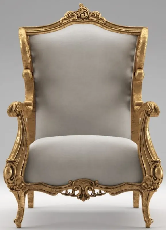 Bestpreis Casa Padrino poltrona barocco di lusso grigio / oro antico 85 x 80 x A. 113 cm - Poltrona da salotto in velluto - Nobile e Magnifica