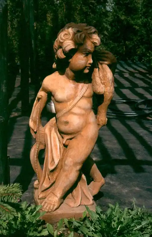 Meistverkauft Scultura in stile liberty di Casa Padrino Cupido 39 x H 81 cm toni antichi della terra - decorazione barocca del giardino
