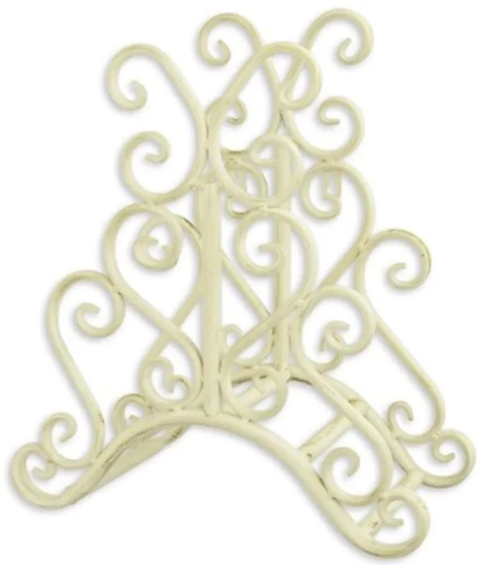 Casa Padrino supporto da parete per tubo da giardino Art Nouveau bianco 31,6 x A. 34,5 cm - Supporto da parete per tubo in metallo nostalgico - Accessori da Giardino Barocco e Art Nouveau Markenware