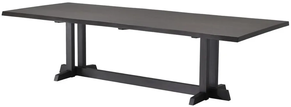 Neue Kollektion Casa Padrino tavolo da pranzo di lusso in mogano moka 290,5 x 128 x A. 77 cm - Tavolo da cucina in legno massello - Tavolo da pranzo rettangolare - Mobili da pranzo di lusso