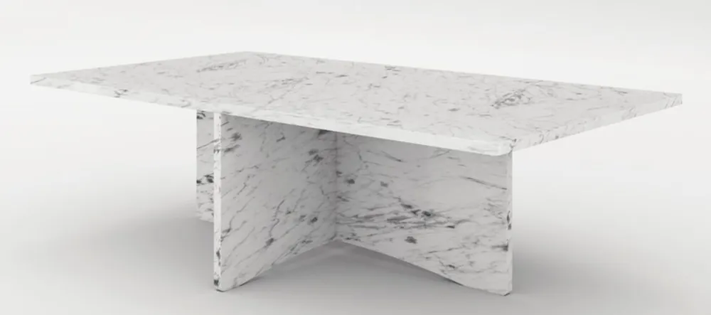 Direkt Vom Hersteller Casa Padrino tavolo da salotto di lusso in marmo bianco 130 x 70 x A. 35 cm - Tavolo da salotto rettangolare in marmo spagnolo di Carrara di alta qualità - Mobili di Lusso