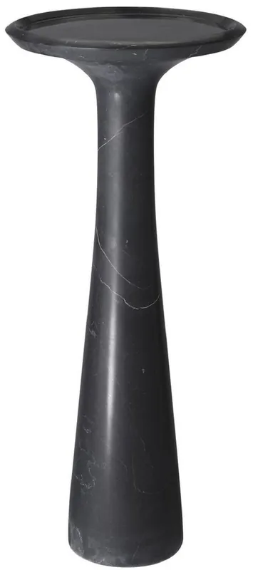 Casa Padrino tavolino di lusso nero Ø 30 x A. 71,5 cm - Tavolino rotondo in marmo di alta qualità - Mobili da soggiorno di lusso Sichere Zahlung