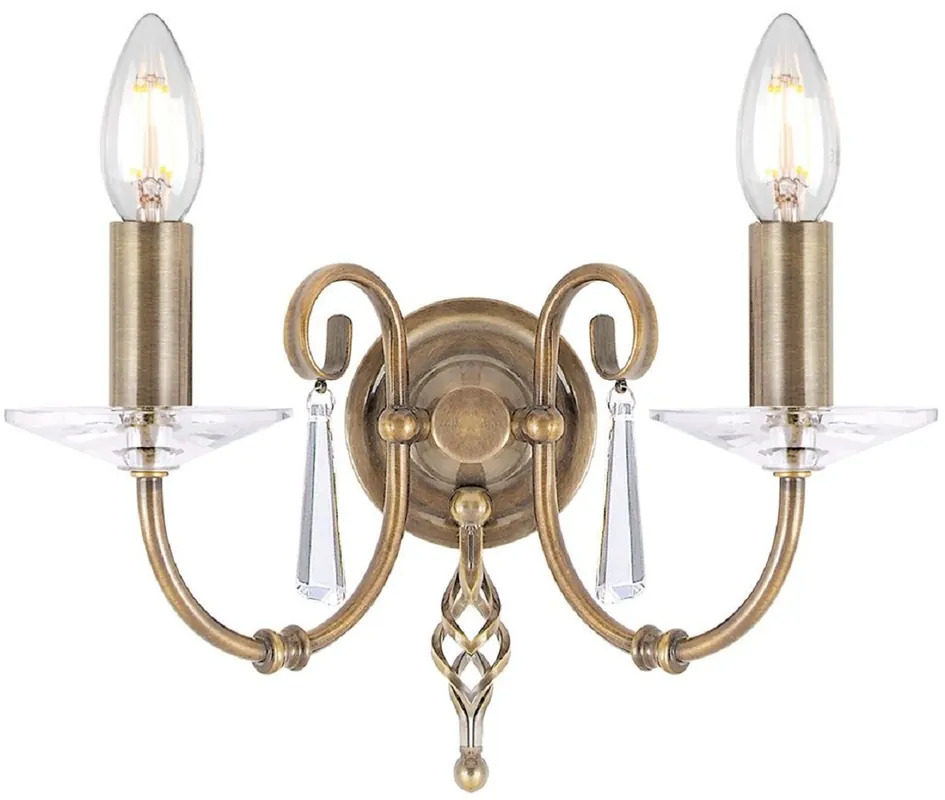 Casa Padrino lampada da parete barocco ottone antico 10 x 21,5 x A. 22 cm - Elegante lampada da parete per soggiorno - Applique in stile barocco Günstig