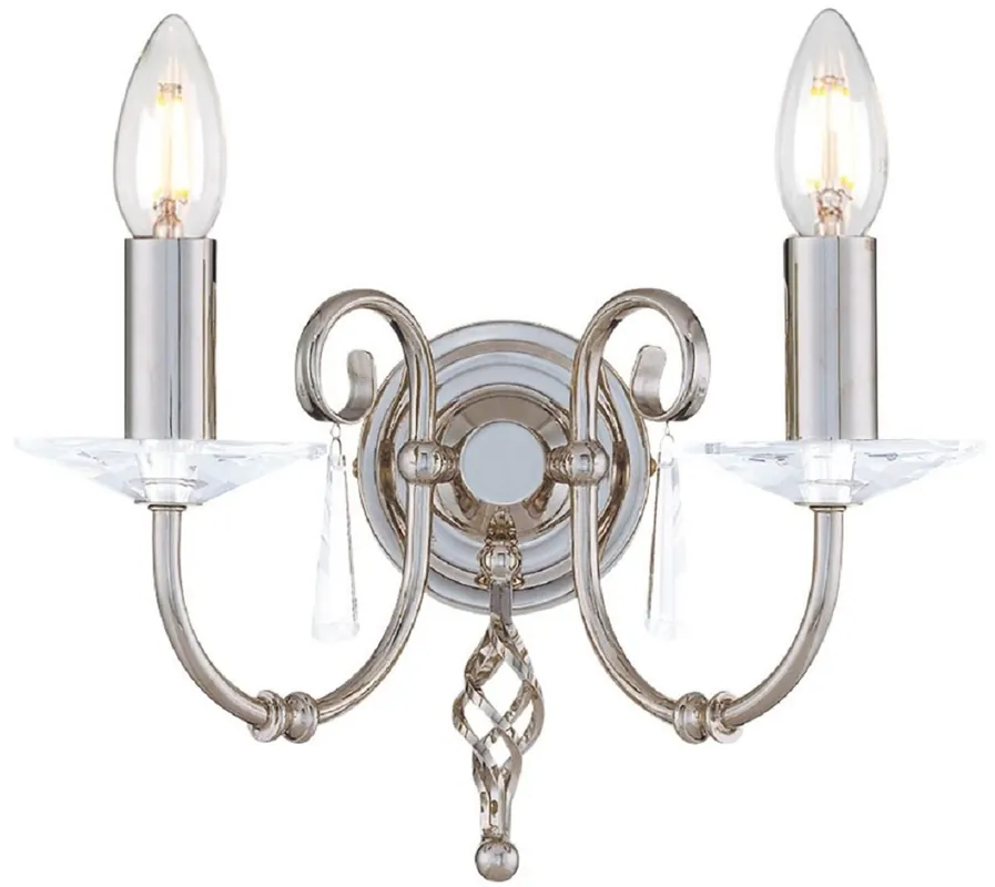 Garantierte Lieferung Casa Padrino lampada da parete barocco argento 10 x 21,5 x A. 22 cm - Elegante lampada da parete per soggiorno - Applique in stile barocco