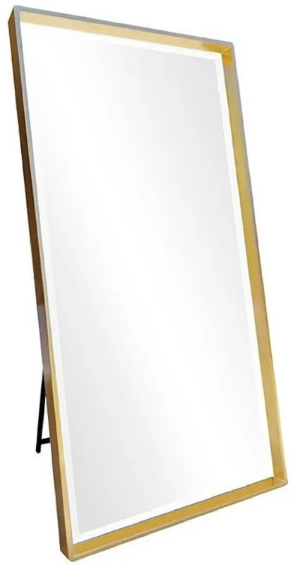 Geprüft Casa Padrino specchio da terra di lusso oro 100 x A. 200 cm - Specchio a figura intera - Specchio camera da letto - Mobili camera da letto
