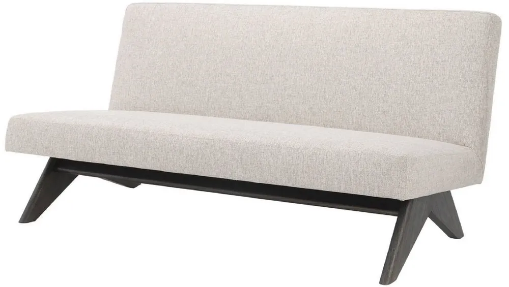 Günstig Casa Padrino divano di lusso naturale / marrone 152 x 81 x A. 75 cm - Divano del soggiorno - Mobili del soggiorno di lusso