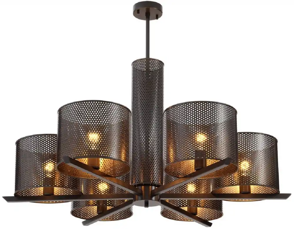 Casa Padrino lampadario di lusso bronzo Ø 109 x A. 55,5 cm - Lampadario moderno in metallo - Collezione di Lusso Preiswert