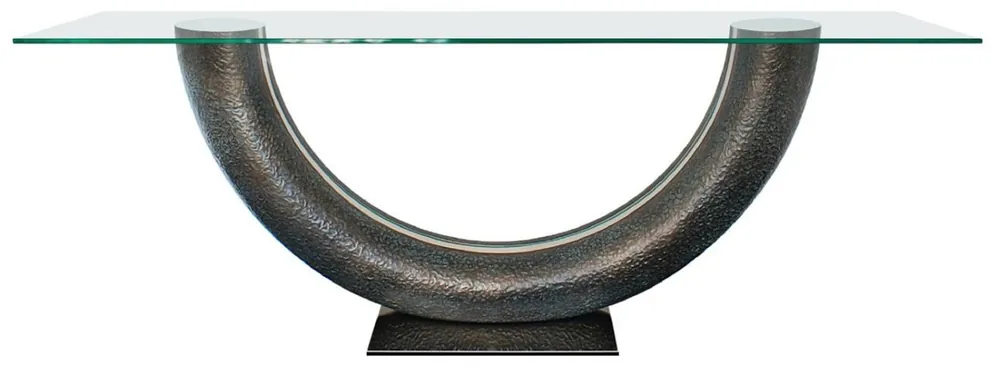 Jetzt Bestellen Casa Padrino consolle di lusso bronzo 230 x 45 x A. 86 cm - Consolle con piano in vetro - Mobili soggiorno - Mobili hotel - Collezione di Lusso