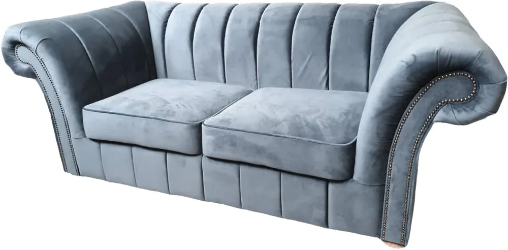 Casa Padrino divano di lusso 2 posti grigio chiaro 170 cm - mobili Chesterfield grigio Neue Kollektion