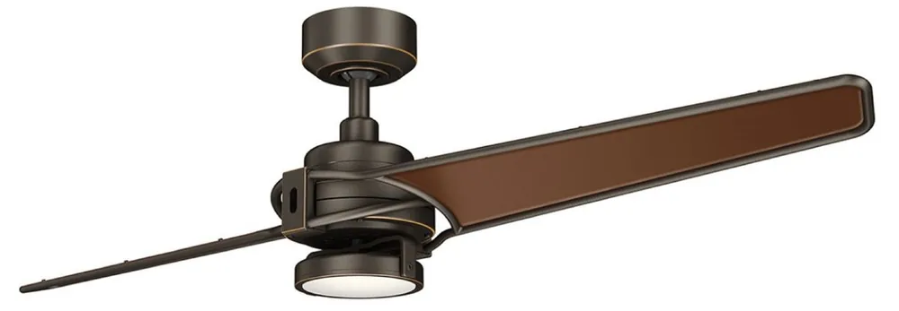 Saisonangebot Casa Padrino ventilatore da soffitto di lusso con illuminazione a LED e telecomando bronzo / marrone 142 x A. 35 cm - Qualità di Lusso