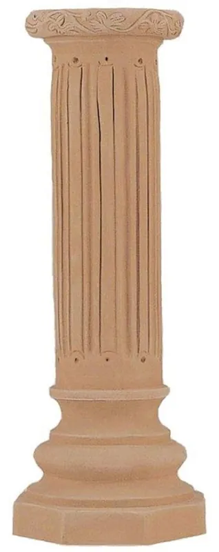 Top-Preis Casa Padrino Pilastro Barocco Terracotta Ø 31 x A. 86 cm - Colonna Decorativa in Ceramica Fatta a Mano - Decorazione Giardino Terrazza Barocco