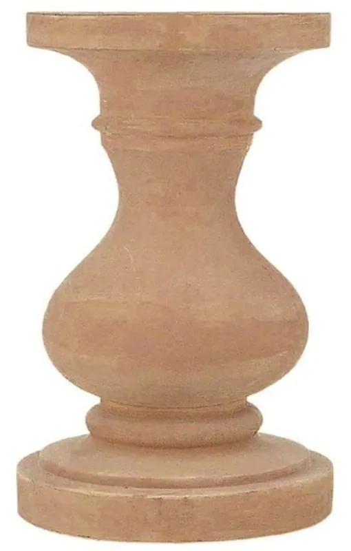 Casa Padrino Pilastro Barocco Terracotta Ø 40 x A. 74 cm - Colonna Decorativa in Ceramica Fatta a Mano - Decorazione Giardino Terrazza Barocco Meistverkauft