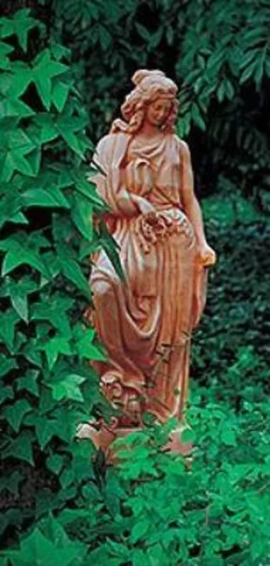 Casa Padrino scultura Art Nouveau di lusso signora beige A. 135 cm - Magnifica statua in ceramica - Figura decorativa fatta a mano - Accessori Decorazione di Giardini e Terrazze Direkt Vom Hersteller