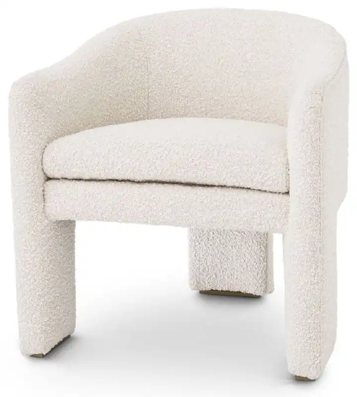 Nur Für Kurze Zeit Casa Padrino poltrona di design crema / ottone 66 x 67 x A. 69 cm - Poltrona da soggiorno moderna - Poltrona per hotel - Mobili per soggiorno e hotel di lusso