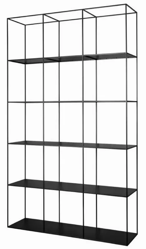 Casa Padrino cabinet mensola di lusso in metallo nero 120 x 40 x A. 200 cm - Armadio Soggiorno - Armadio Ufficio - Mobili di Lusso Sonderangebot