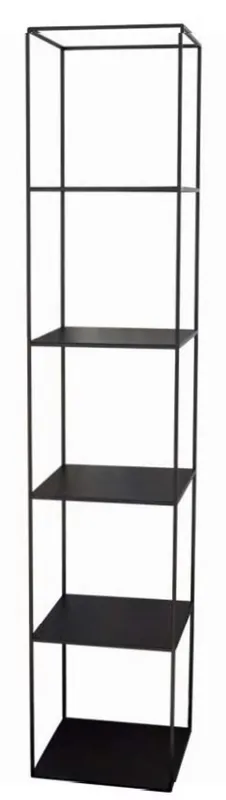 Casa Padrino cabinet mensola di lusso in metallo nero 40 x 40 x A. 200 cm - Armadio Soggiorno - Armadio Ufficio - Mobili di Lusso Markenprodukt