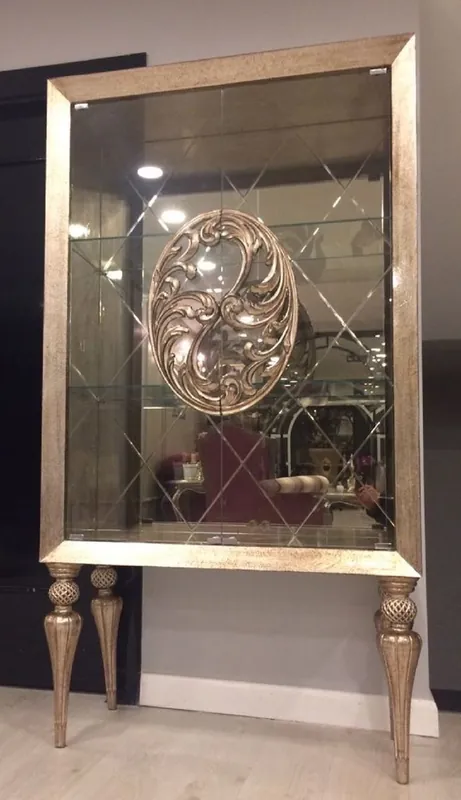 Casa Padrino vetrina barocco di lusso oro antico - Vetrina gabinetto fatto a mano in legno massello in stile barocco - Mobili nobili barocchi Preisreduziert