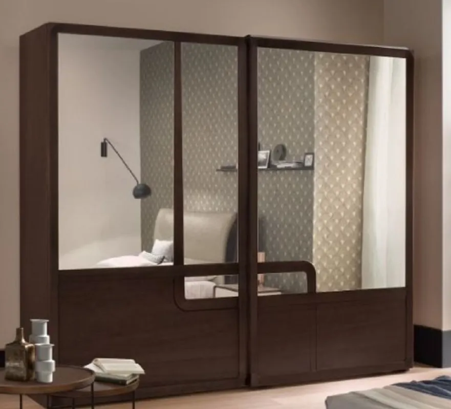 Casa Padrino armadio da camera da letto di lusso marrone 295 x 67 x A. 250 cm - Nobile armadio in legno massello con 2 ante scorrevoli - Mobile camera da letto - Qualità di Lusso - Fatto in Italia Sichere Zahlung