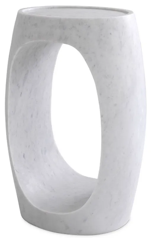 Casa Padrino tavolino in marmo di lusso bianco 37 x 29 x A. 55,5 cm - Mobili in Marmo - Qualità di Lusso Rabatt