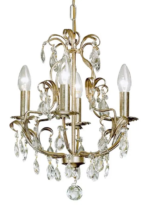 Casa Padrino lampadario barocco di lusso in cristallo argento Ø 35 x A. 45 cm - Lampadario da Salotto Barocco e Art Nouveau Jetzt Kaufen
