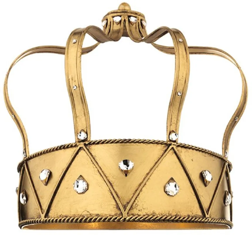 Casa Padrino lampada da parete a LED barocco di lusso corona oro 34 x 18 x A. 32 cm - Lampada da parete in metallo fatta a mano con vetro cristallo Swarovski - Applique Barocco Angebot