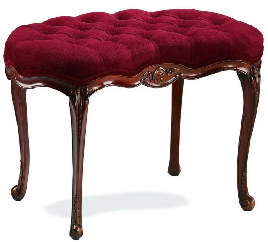 Casa Padrino sgabello barocco di lusso bordeaux rosso / marrone - Pouf fatto a mano - Mobili per Soggiorno in Stile Barocco Jetzt Bestellen