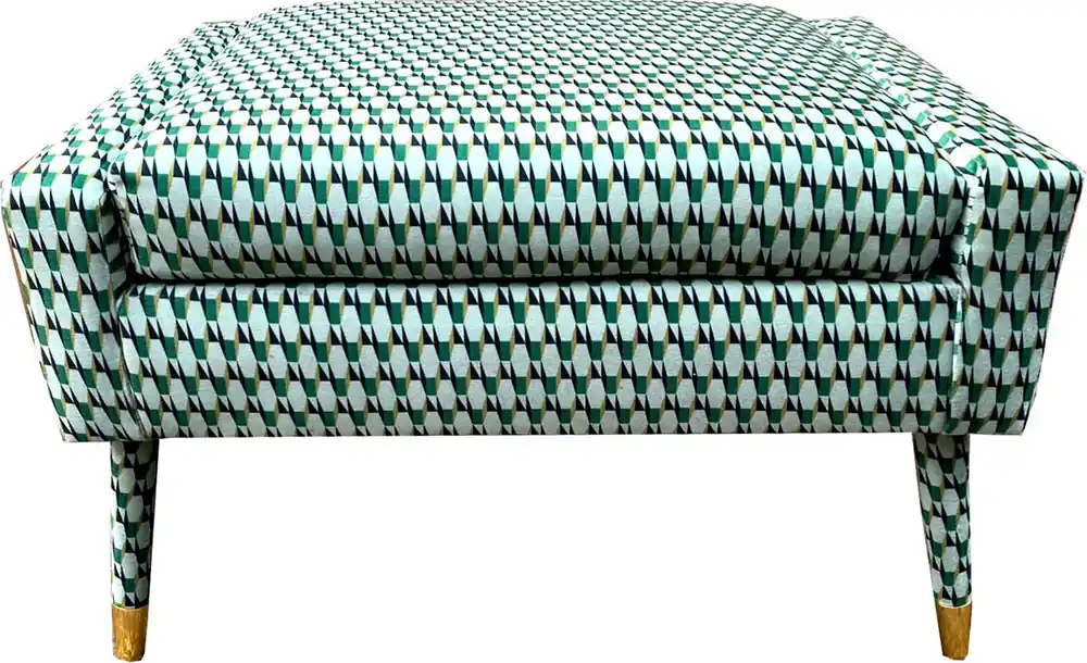 Casa Padrino sgabello per i piedi di lusso verde / oro 76 x 62 x H. 46 cm - Sgabello da Salotto Stile Neoclassico - Mobili di Design per Soggiorno Schnäppchen