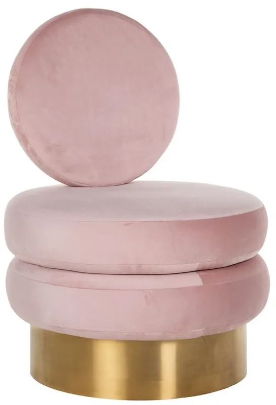 Casa Padrino poltrona di lusso in velluto rosa / oro 66 x 65 x A. 93 cm - Poltrona soggiorno - Poltrona hotel - Mobile soggiorno di lusso Aktuell