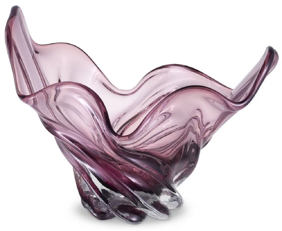 Online Kaufen Casa Padrino ciotola di lusso viola 42 x 27 x A. 25 cm - Ciotola decorativa moderna in vetro soffiato a mano - Accessori decorativi - Qualità di lusso