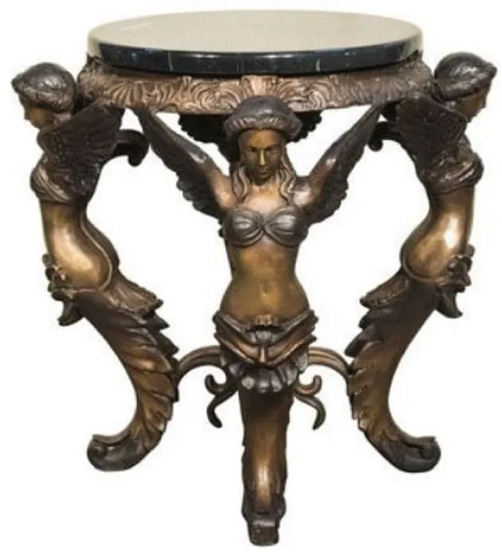 Casa Padrino sgabello barocco di lusso angeli Ø 51 x A. 48 cm - Sgabello rotondo in bronzo in stile barocco - Mobili Barocchi Top-Angebot