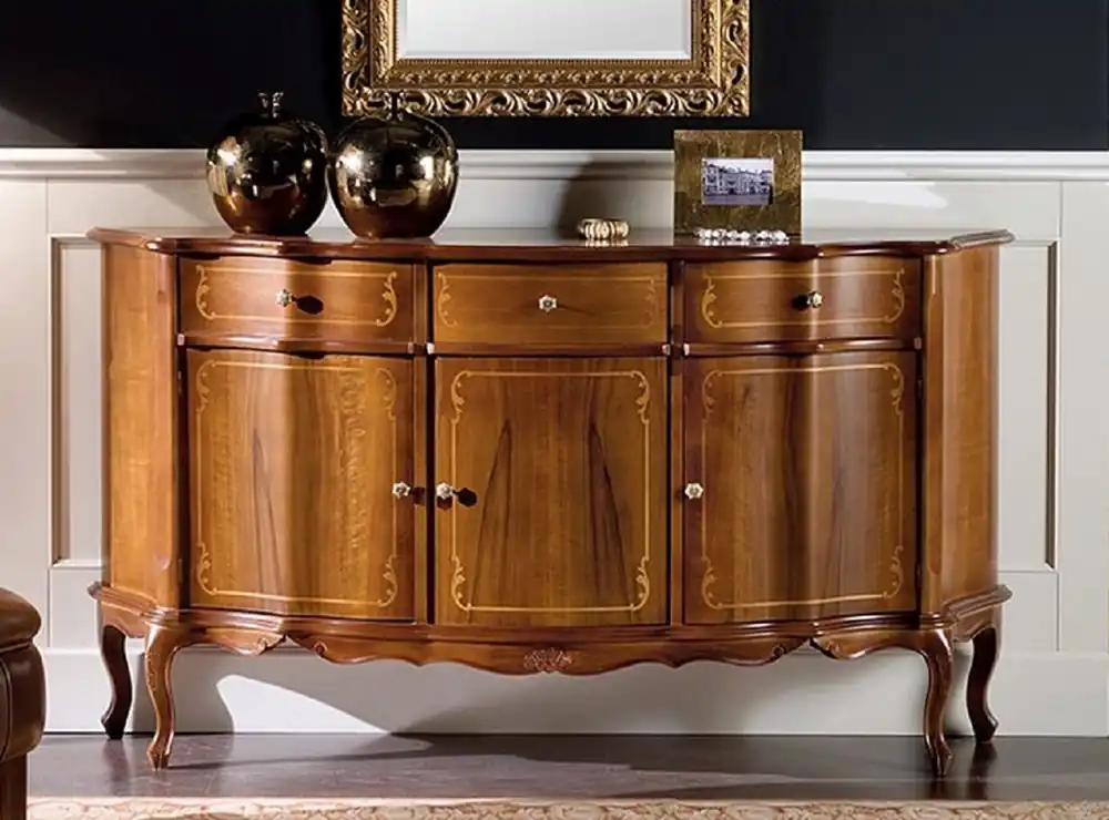 Casa Padrino credenza barocco di lusso marrone - Magnifico armadio in legno massello con 3 ante e 3 cassetti - Mobili per Soggiorno e Hotel Barocco - Qualità di Lusso Aktuell