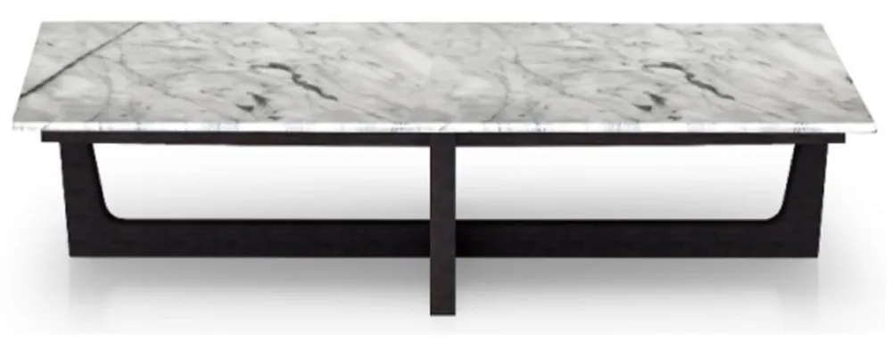 Casa Padrino tavolino da caffè di lusso bianco / nero 150 x 85 x A. 39 cm - Tavolo da soggiorno rettangolare con piano in marmo Calacatta italiano di alta qualità - Mobili da soggiorno di lusso Schnäppchen