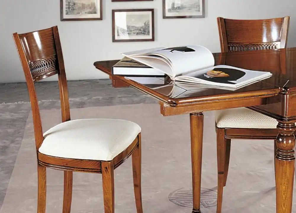Casa Padrino set di sedie da pranzo Biedermeier di lusso bianco / oro / marrone - Set di 6 sedie da cucina fatte a mano - Mobili da sala da pranzo Biedermeier - Qualità di Lusso - Fatto in Italia Neuheit
