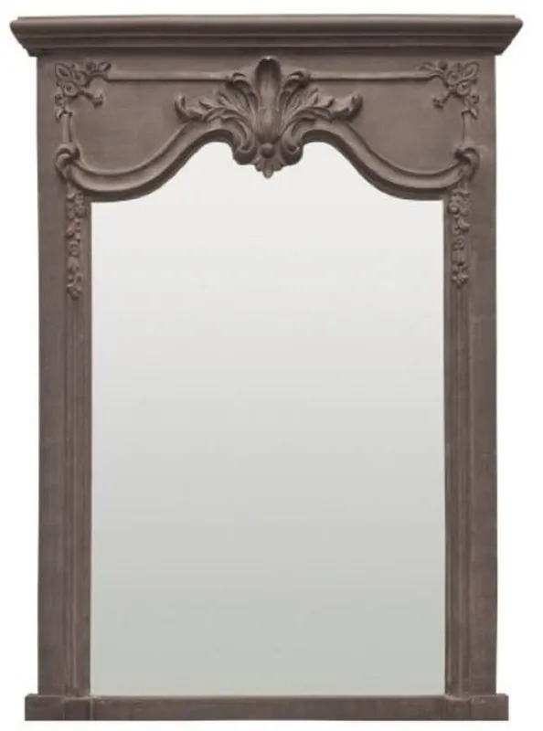 Casa Padrino specchio barocco di lusso grigio - Specchio da parete fatto a mano stile barocco - Specchio da soggiorno barocco - Specchio da armadio barocco - Accessori decorazione barocco Garantierte Lieferung