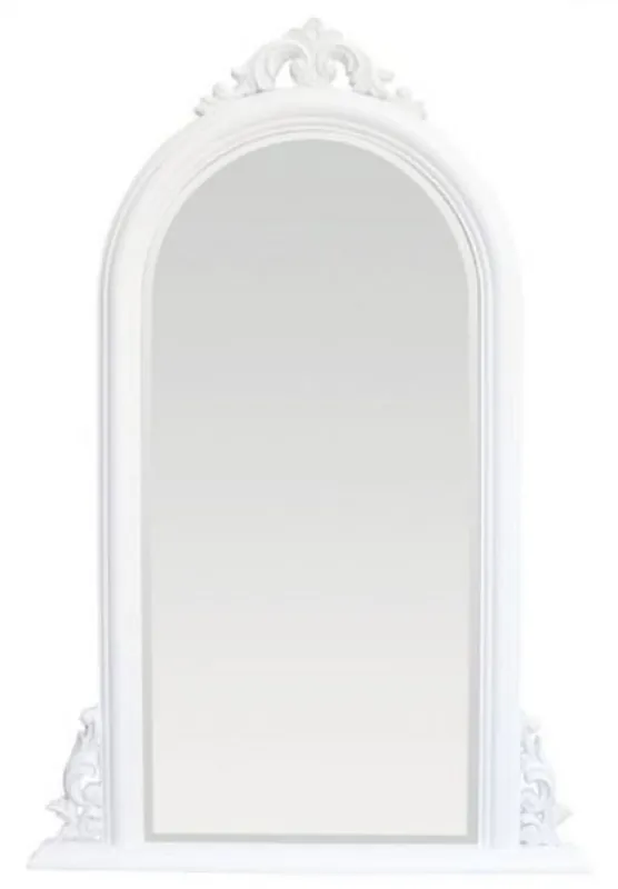 Casa Padrino specchio barocco di lusso bianco - Specchio da parete fatto a mano stile barocco - Specchio da soggiorno barocco - Specchio da armadio barocco - Accessori decorazione barocco Super-Preis