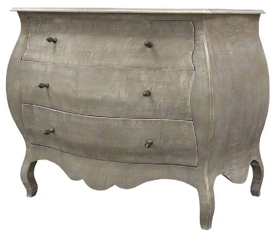Casa Padrino cassettone in stile country di lusso con 3 cassetti in legno massello grigio - Mobili in stile country fatto a mano - Qualità di Lusso Jetzt Bestellen